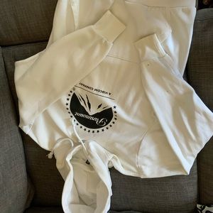 Divided white Hoodie